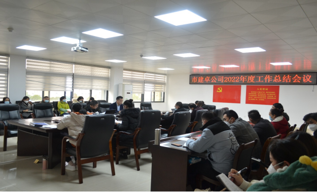 市建卓公司召开2022年度工作总结会议总公司会场.png